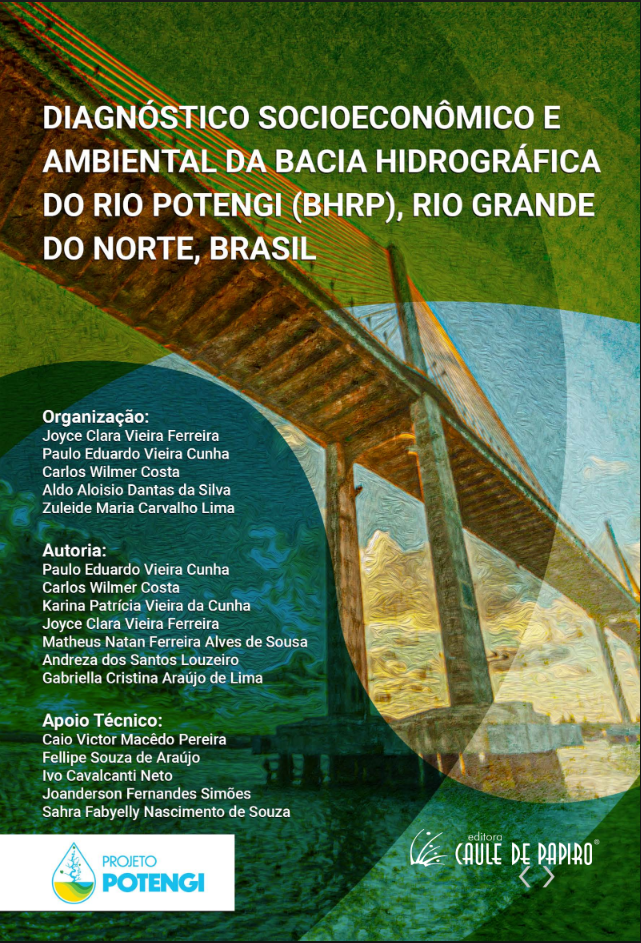 Capa do livro Diagnóstico socioeconômico e ambiental da Bacia Hidrográfica do Rio Potengi (BHRP), Rio Grande do Norte, Brasil